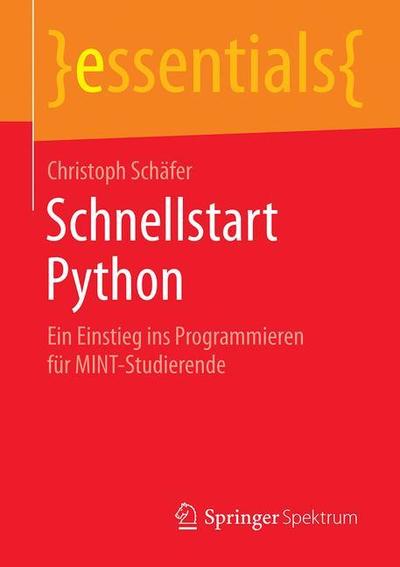 Cover for Schäfer · Schnellstart Python (Book) [1. Aufl. 2019 edition] (2019)