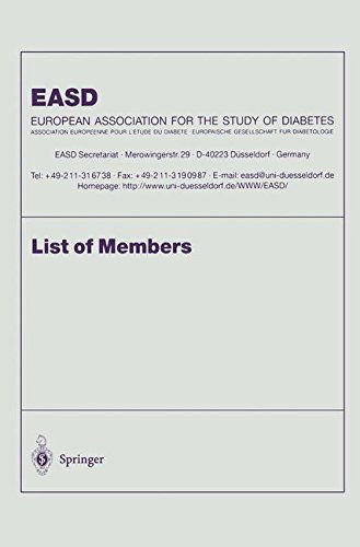 Cover for European Association for the Study of Diabetes · List of Members (Paperback Book) [1998 edition] (1998)