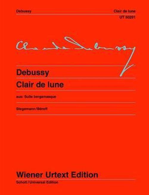 Clair de lune.UT50291 - Debussy - Böcker - Wiener Urtext Edition, Musikverlag Gesmb - 9783850557320 - 15 augusti 2012