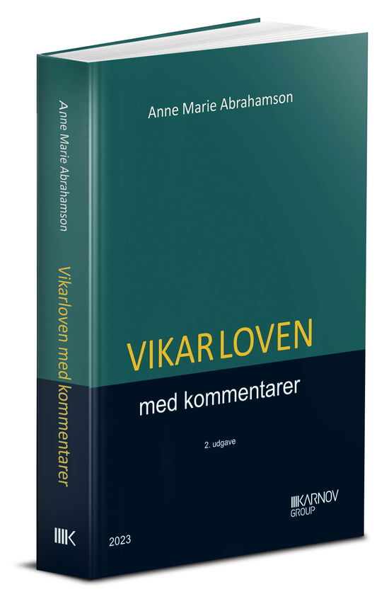 Cover for Anne Marie Abrahamson · Vikarloven med kommentarer (Bound Book) [2º edição] (2023)