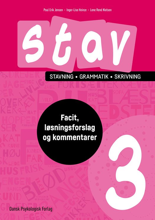 Cover for Poul Erik Jensen, Inger-Lise Heinze, Lene René Nielsen · STAV 3 - Facit, løsningsforslag og didaktiske overvejelser (Sewn Spine Book) [6e édition] (2022)