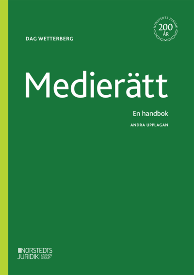 Cover for Dag Wetterberg · Medierätt : En handbok (Bok)
