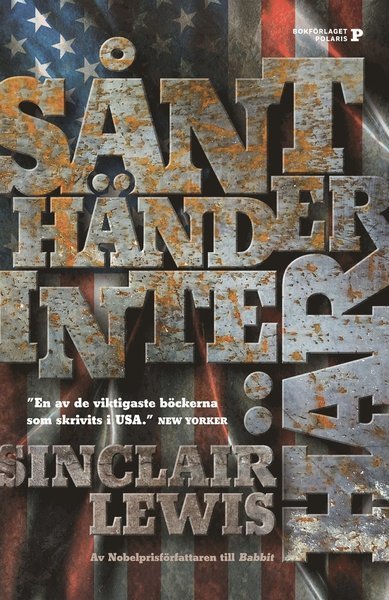 Cover for Sinclair Lewis · Sånt händer inte här (ePUB) (2017)