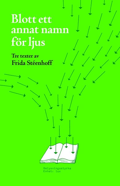 Cover for Frida Stéenhoff · Blott ett annat namn för ljus : tre texter (Book) (2007)