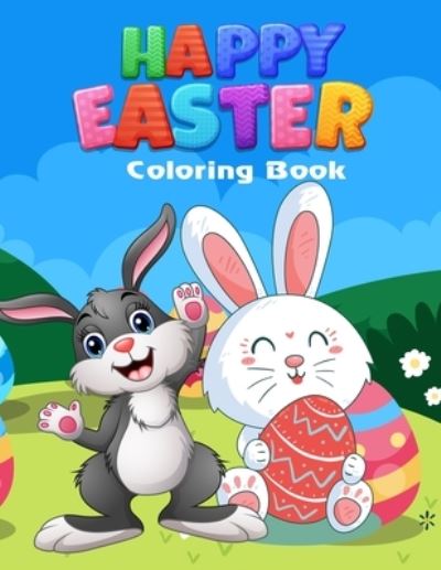 Cover for Independently Published · Happy Easter Coloring Book (Taschenbuch) (2021)