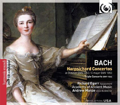 Bach: Harpsichord Concertos - Egarr Richard - Musiikki - HARMONIA MUNDI - 0093046628321 - maanantai 1. kesäkuuta 2009