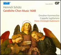 Cover for Schutz,heinrich / Kammerchor / Rademann · Geistliche Chor-music 1648 (CD) (2008)