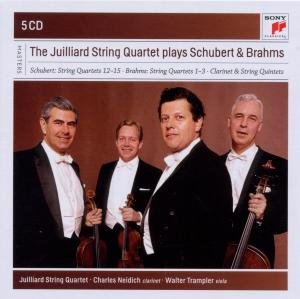 Cover for Juilliard String Quartet · The Juilliard String Quartet Plays Schubert &amp; Brahms (CD) [Box set] (2012)
