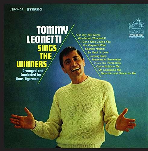 Cover for Tommy Leonetti · Sings the Winners (CD) (2016)