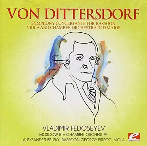 Cover for Dittersdorf · Symphony Concertante Bassoon Viola &amp; Chamber Orch (CD) (2013)