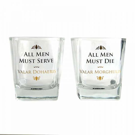 Cover for Game of Thrones · All Men Tumblers Set of 2 - Shot Glass (MERCH) (2019)