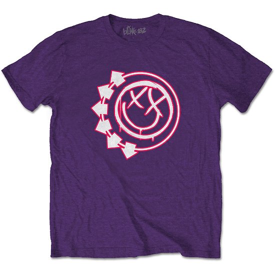 Blink-182 Unisex T-Shirt: Six Arrow Smile - Blink-182 - Produtos -  - 5056368621321 - 