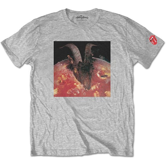 The Rolling Stones Unisex T-Shirt: Goats Head Soup (Sleeve Print) - The Rolling Stones - Produtos -  - 5056368676321 - 