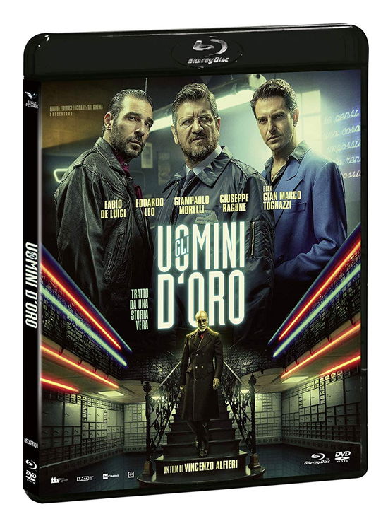 Cover for Fabio De Luigi,edoardo Leo,giampaolo Morelli,gianmarco Tognazzi · Gli Uomini D'Oro - Combo (Br+Dv) (DVD/Blu-ray) (2020)