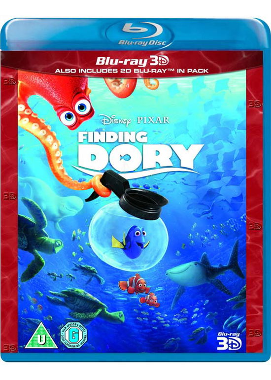 Cover for Finding Dory 3D Bluray Retail · Finding Dory 3D+2D (Blu-Ray) (2016)