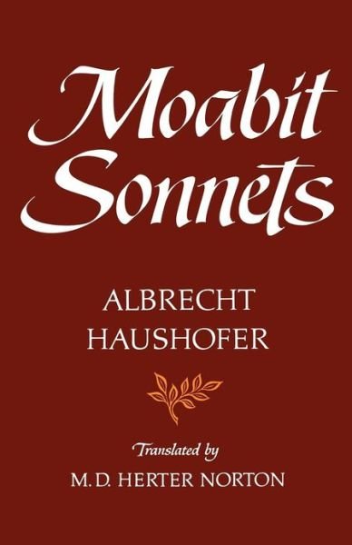 Cover for Albrecht Haushofer · Moabit Sonnets (Paperback Book) (1978)