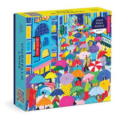 Cover for Galison · Umbrella Lane 1000 Piece Puzzle in Square Box (SPIEL) (2022)