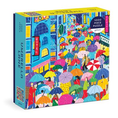 Umbrella Lane 1000 Piece Puzzle in Square Box - Galison - Board game - Galison - 9780735375321 - June 9, 2022