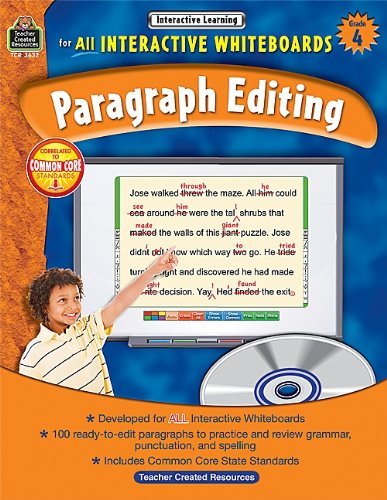 Cover for Teacher Created Resources Staff · Interactive Learning: Paragraph Editing Grd 4 (Paperback Bog) [Pap / Cdr edition] (2013)