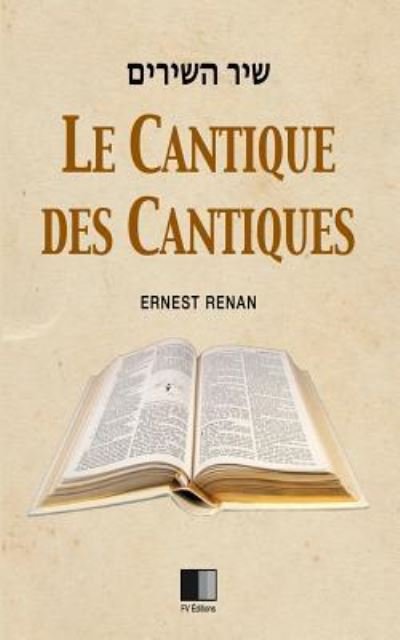 Cover for Ernest Renan · Le Cantique des Cantiques (Paperback Book) (2016)