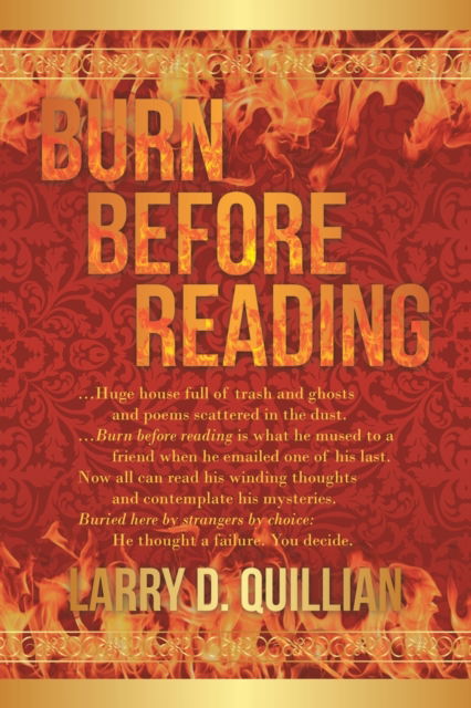 Cover for Larry D Quillian · Burn Before Reading (Paperback Book) (2020)