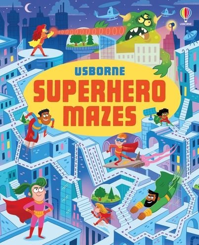 Superhero Mazes - Maze Books - Sam Smith - Bøker - Usborne Publishing Ltd - 9781803709321 - 8. juni 2023