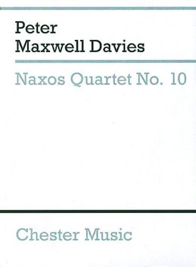 Cover for Peter Maxwell Davies · Naxos Quartet No.10 (Miniature Score) (Sheet music) (2009)