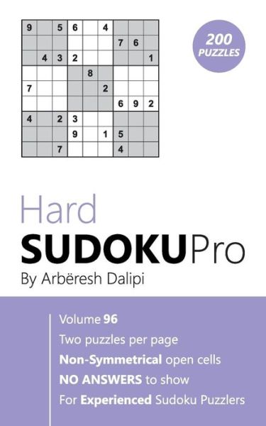 Cover for Arberesh Dalipi · Hard Sudoku Pro (Taschenbuch) (2017)