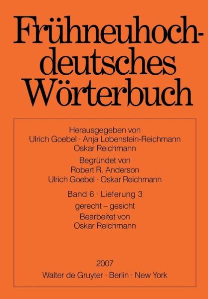 Cover for Ulrich · Gerecht - Gesicht (Buch) [German, 1 edition] (2007)