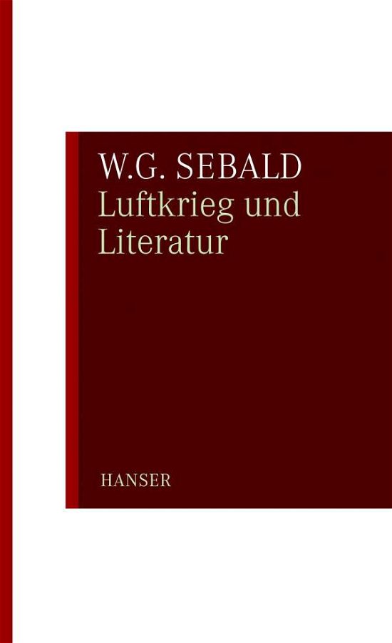 Cover for W.G. Sebald · Luftkrieg und Literatur (Book)