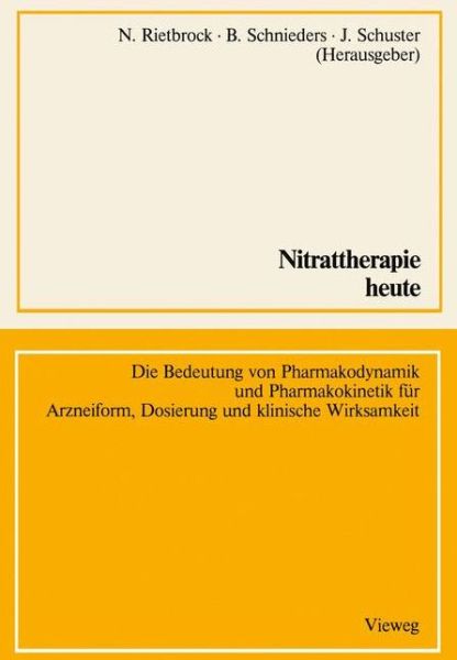 Cover for Norbert Rietbrock · Nitrattherapie Heute (Paperback Book) [1986 edition] (1986)