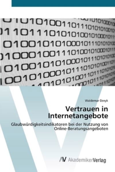 Cover for Dzeyk · Vertrauen in Internetangebote (Bok) (2012)