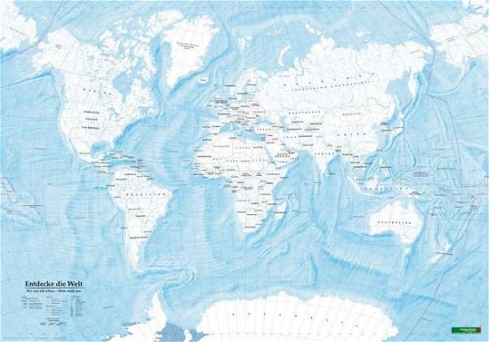 World / Welt Map Flat in a Tube Printed Doubleside 1:40 000 000 - Freyt&B - Livros - Freytag-Berndt - 9783707917321 - 1 de novembro de 2017
