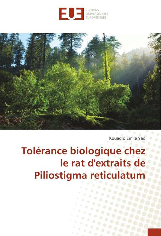 Cover for Yao · Tolérance biologique chez le rat d' (Book)
