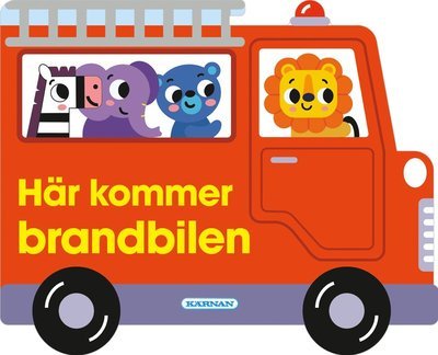 Cover for Här kommer brandbilen (Board book) (2023)