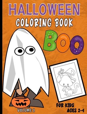 Cover for Aunt Mels Booknook · Halloween Coloring Book For Kids Ages 2-4 (Paperback Book) (2020)