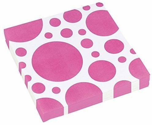 Cover for Amscan: Solid Colour Dots Pink · 20 Tovaglioli 33X33 Cm (MERCH)