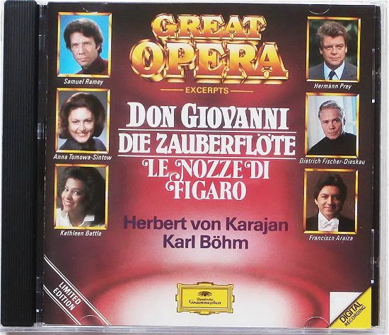 Don Giovanni . Le Nozze Di Figaro . Die Zauberflote - Mozart - Musiikki - Deutsche Grammophon - 0028942703322 - 