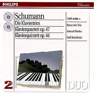 Schumann: Complete Piano Trios - Beaux Arts Trio - Musik - PHILIPS - 0028945632322 - 22. september 1997