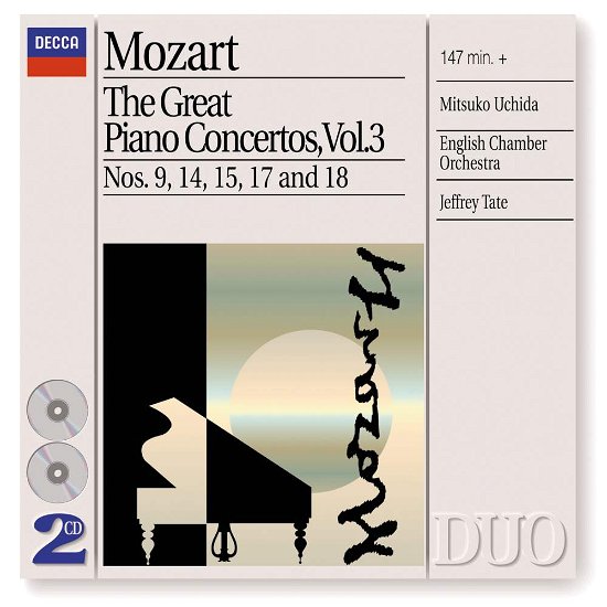 Cover for Uchida Mitsuko / Tate Jeffrey / Eco · Uchida. Mitsuko - Mozart:piano Concertos Vol.3 (CD) (2002)