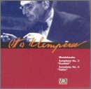 Cover for Otto Klemperer · Mendelssohn Symphonies 3&amp;4 (CD) (2002)