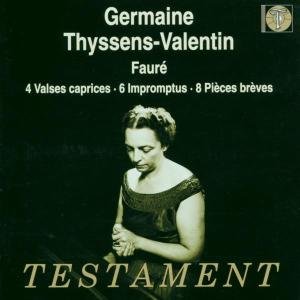 Cover for Thyssens-Valentin Germaine · Valses Caprices Testament Klassisk (CD) (2000)
