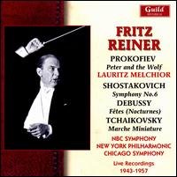 Fritz Reiner Conducts Prokofiev Debussy - Mozart / Prokofiev / Bach / Nbc So / Reiner - Musik - GUILD - 0795754233322 - 6. Mai 2008