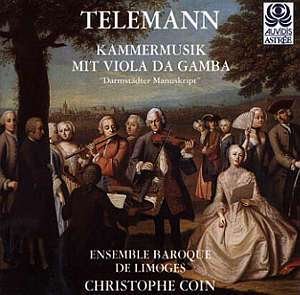 Cover for Telemann · Kammermusik Mit Viola Da Gamba (CD)
