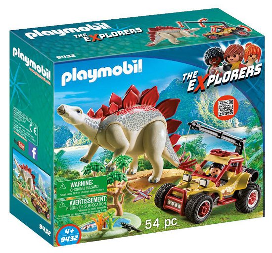 Playmobil - Explorer Vehicle with Stegosaurus - Playmobil - Merchandise - Playmobil - 4008789094322 - 29 maj 2019