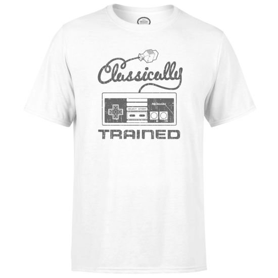 Nintendo Retro NES Classically Trained Mens White TShirt - Nintendo - Merchandise -  - 5056185726322 - 