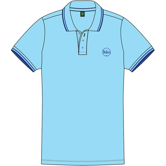 The Beatles Unisex Polo Shirt: Drum Logo - The Beatles - Merchandise -  - 5056368608322 - 