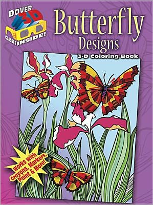 3-D Coloring Book - Butterfly Designs - Dover 3-D Coloring Book - Jessica Mazurkiewicz - Książki - Dover Publications Inc. - 9780486489322 - 11 listopada 2011