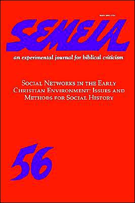 Cover for L. Michael White · Semeia 56: Social Networks in the Early Christian Environment: Issues and Methods for Social History (Paperback Book) (1992)