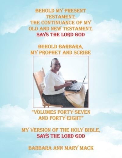 Behold My Present Testament - Barbara Ann Mary Mack - Books - AuthorHouse - 9781728335322 - November 11, 2019